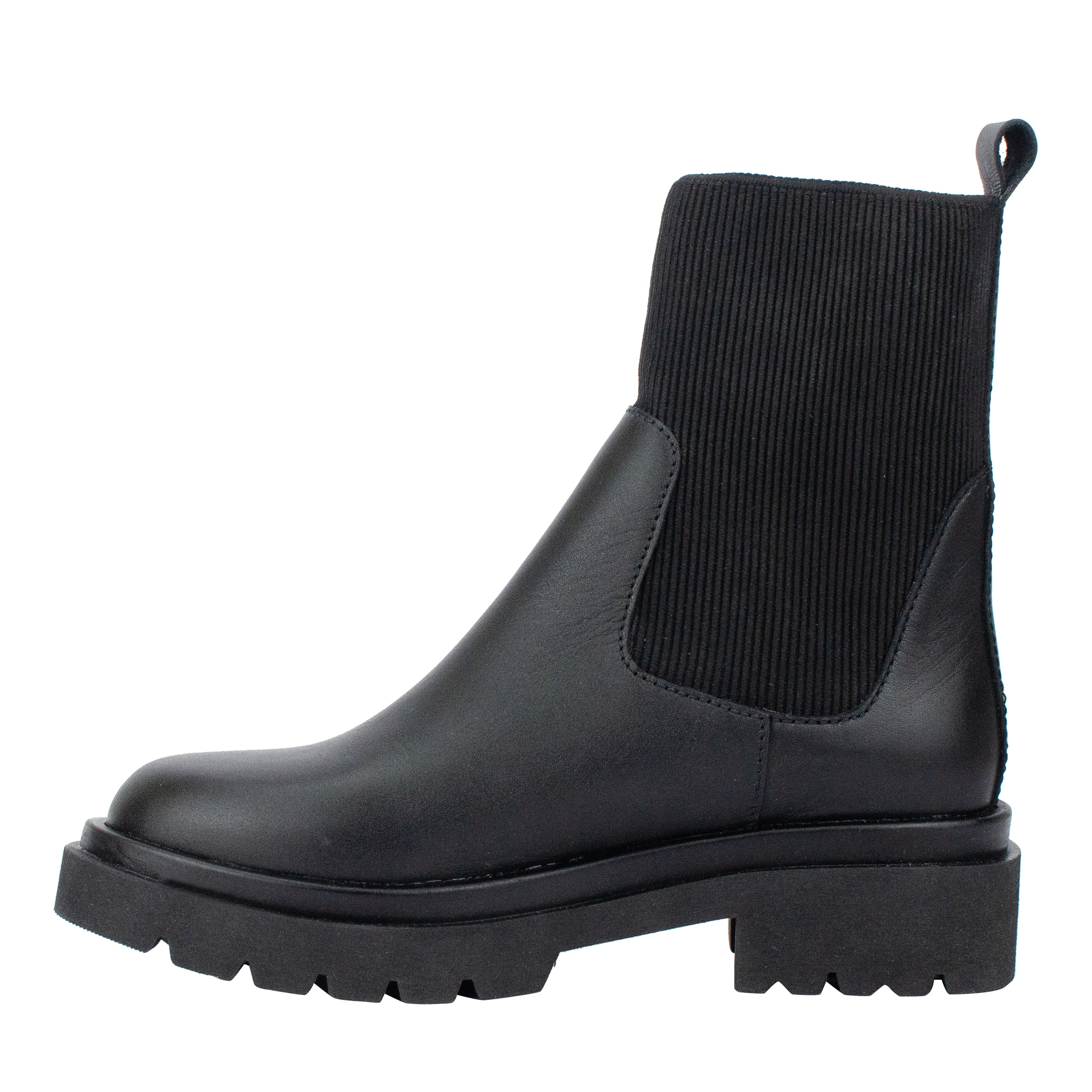 Vinceza Botas Planas Mujer Ante, Negro Albuna - KeeShoes